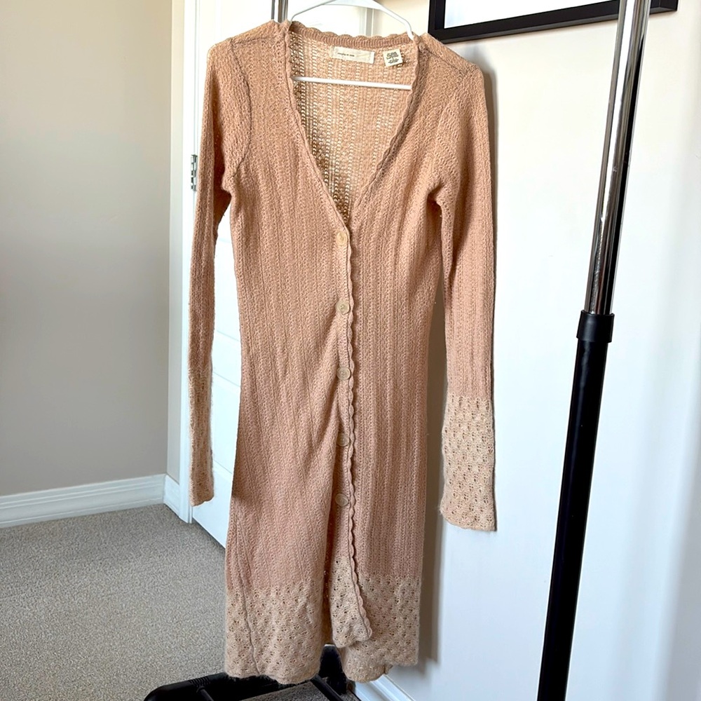 Anthropologie Sleeping On Snow Angora Cardigan